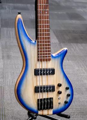 Jackson Guitars - Pro Series Spectra Bass SBA V, Caramelized Jatoba Fingerboard - Blue Burst